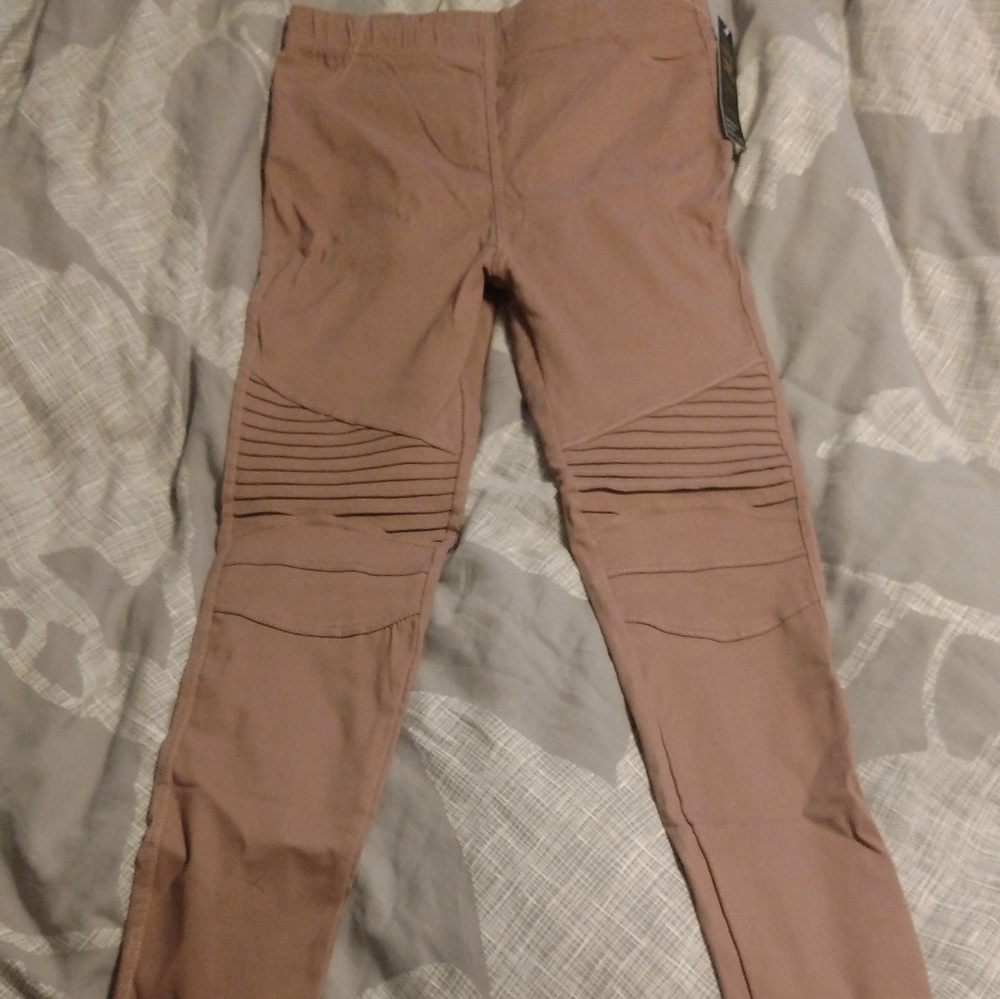Moto skinny pants - mauve